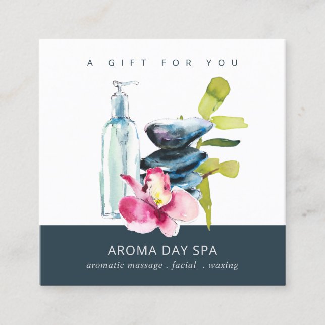 ORCHID STONE SPA MASSAGE THERAPY GIFT CERTIFICATE (Front)
