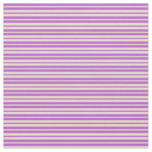 Orchid & Tan Stripes Pattern Fabric