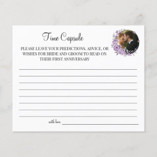 Orchid Time Capsule wedding anniversary card