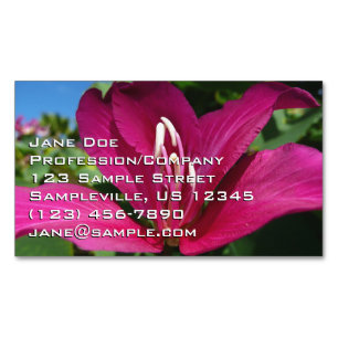 Orchid Tree Blossom Magnetic Business Card