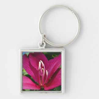Orchid Tree Blossom Tropical Floral Key Ring