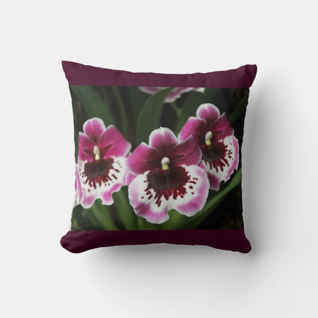 Orchid Trio Pillow (Front)