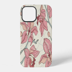Orchid Vintage Pattern: Elegant Paper iPhone 12 Case