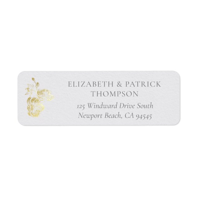 Orchid Vows Ivory Formal Classic Wedding Address (Front)
