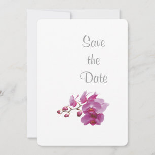 Orchid Wedding Day Theme Save the Date