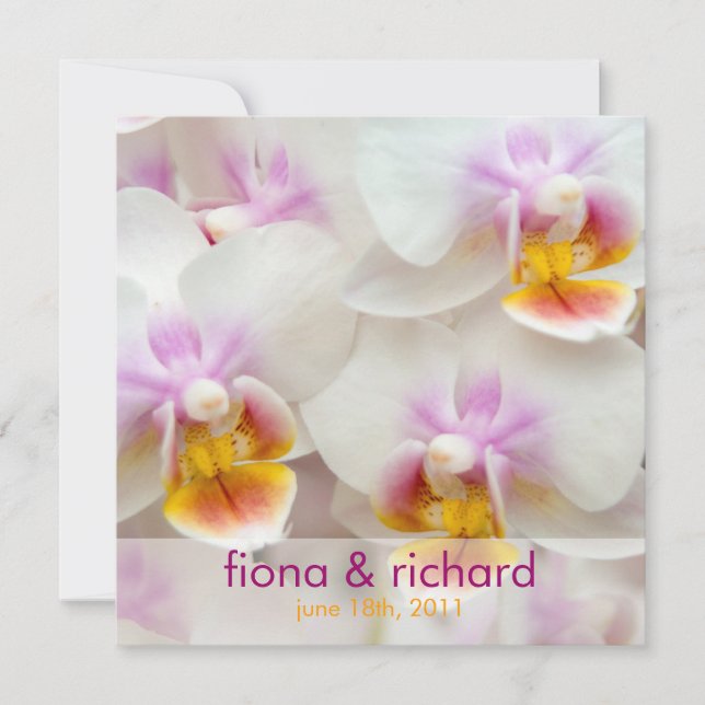 Orchid • Wedding Invitation (Front)