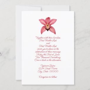 Orchid Wedding Invitation