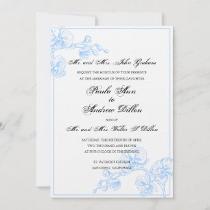 Orchid Wedding Invitation