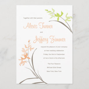 Orchid Wedding Invitation
