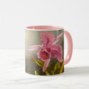 Orchid with Two Hummingbirds Heade Mug