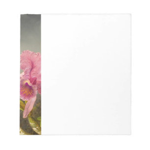 Orchid with Two Hummingbirds Heade Notepad