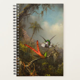 Orchid with Two Hummingbirds Heade Planner
