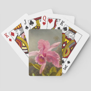 Orchid with Two Hummingbirds Heade Playing Cards
