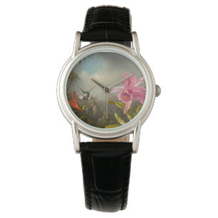 Orchid with Two Hummingbirds Heade Watch