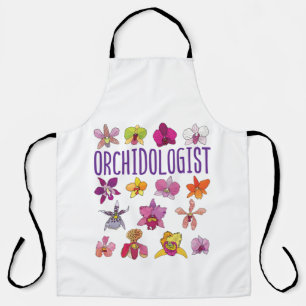 Orchidologist Orchid Lover Orchids Flower Garden Apron