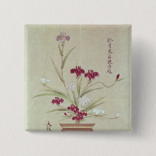 Orchids 15 Cm Square Badge