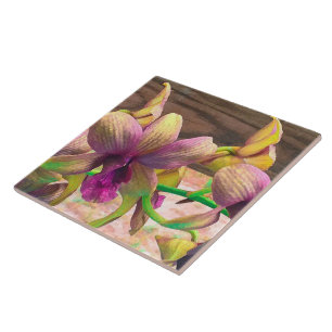 Orchids Blooming Tile
