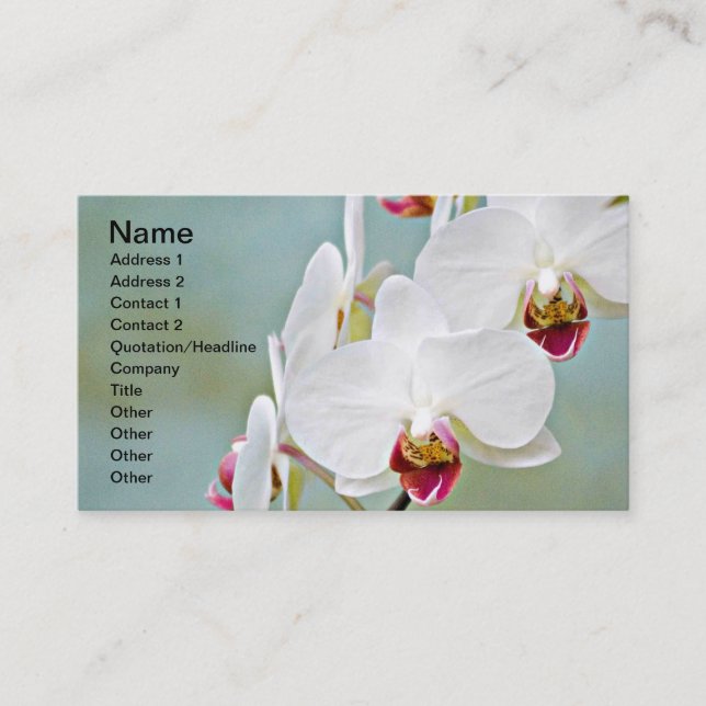 Orchids Business Card (Front)