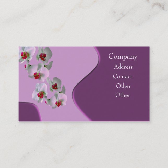 Orchids Business Card (Front)