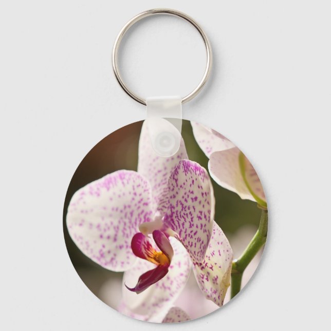 Orchids by Shirley Taylor Key Ring (Front)