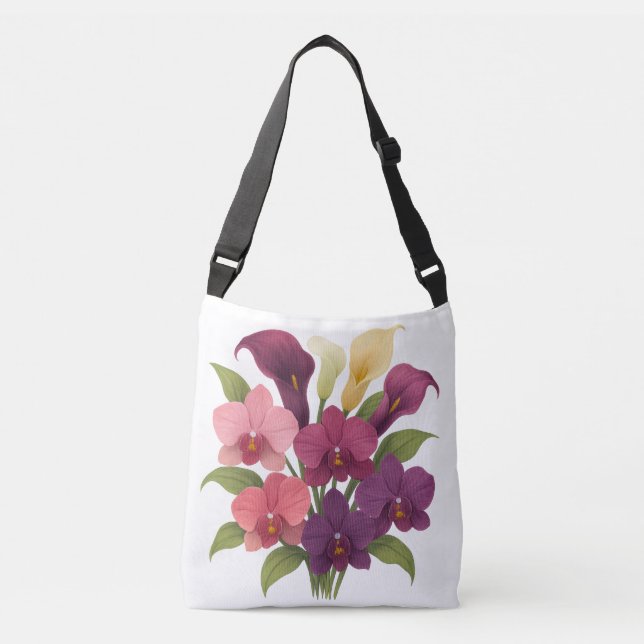 Orchids & Calla Lilies Tote (Front)