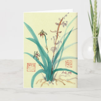Orchids Card