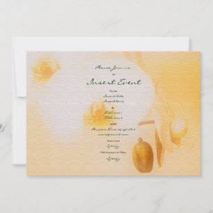 Orchids - customisable invitation
