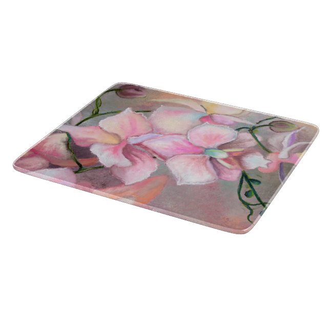 Orchids Cutting Board (Corner)