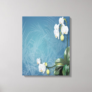 Orchids & Ferns Canvas Print