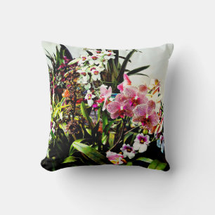 Orchids in the Garden Centre Cushion