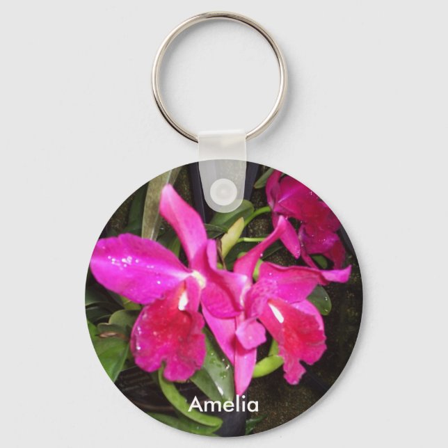 Orchids Name Keychain (Front)