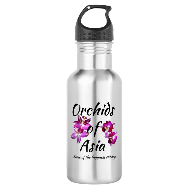 Orchids of Asia 532 Ml Water Bottle (Front)