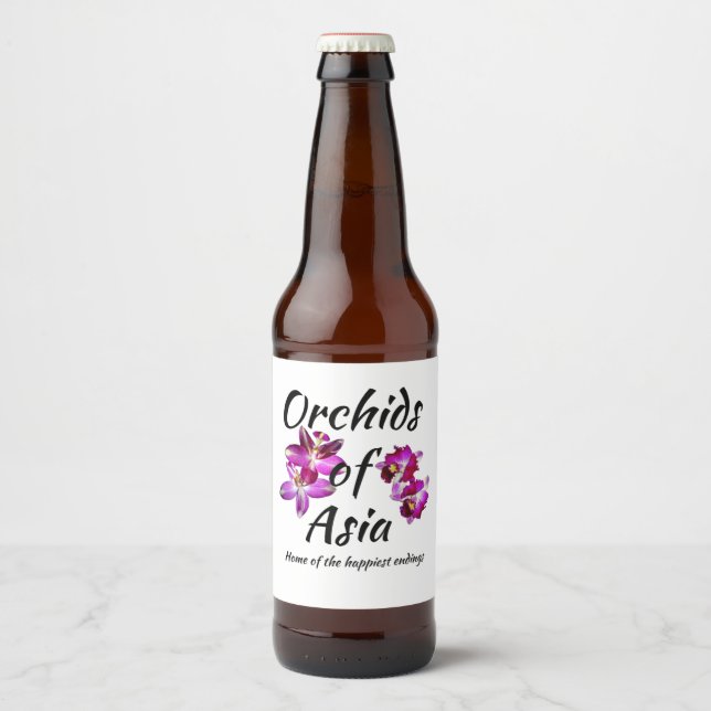 Orchids of Asia Beer Bottle Label (Front)