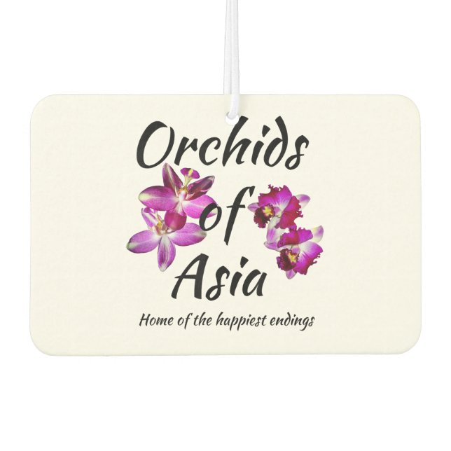 Orchids of Asia Car Air Freshener (Front)