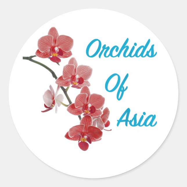Orchids of Asia Day Spa Classic Round Sticker (Front)