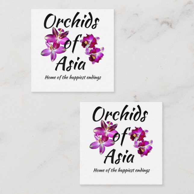 Orchids of Asia Enclosure Card (Front/Back)