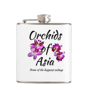 Orchids of Asia Hip Flask