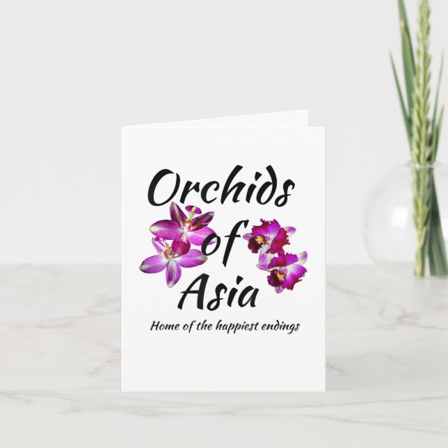 Orchids of Asia Holiday Card (Front)