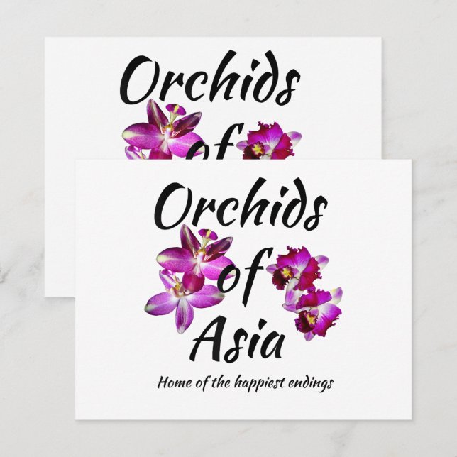Orchids of Asia Invitation (Front/Back)