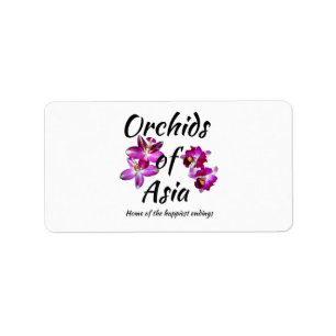 Orchids of Asia Label