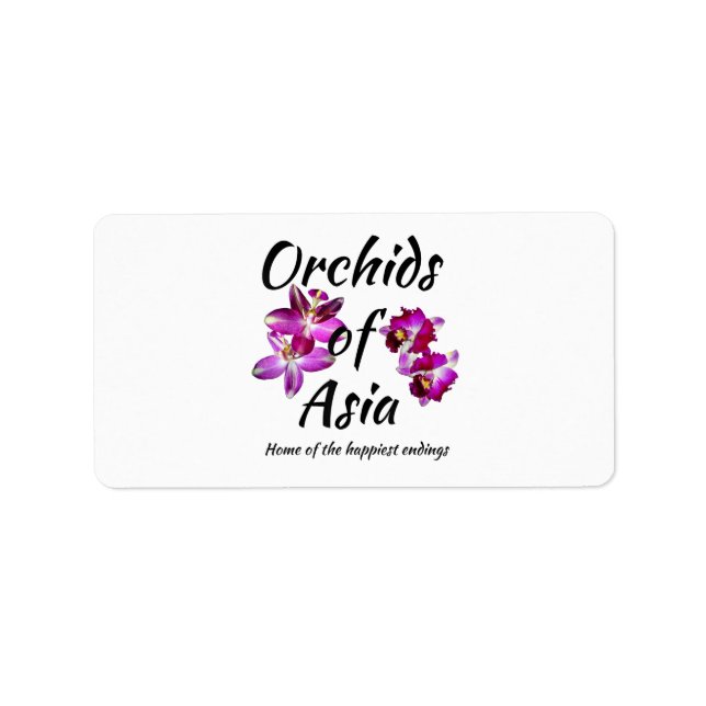 Orchids of Asia Label (Front)