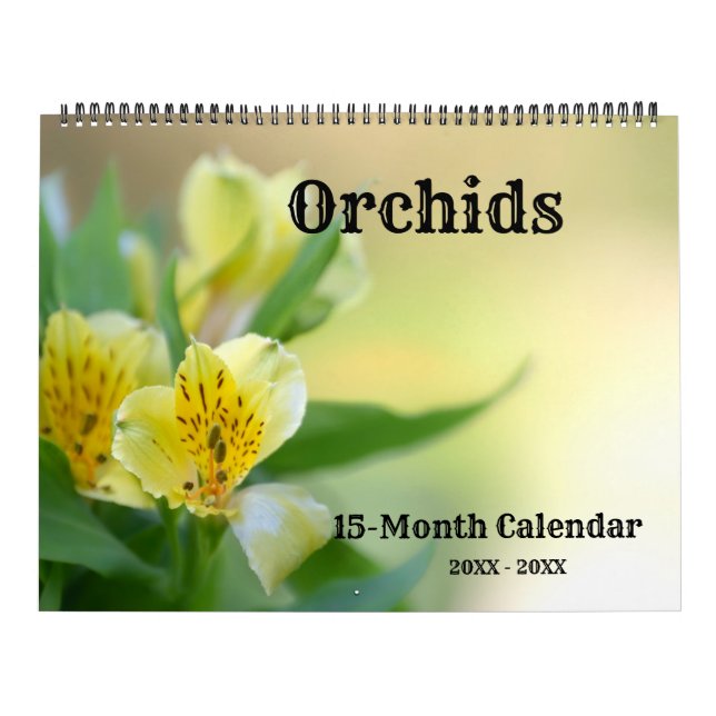 Orchids Wall Calendar (Cover)