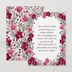 Orchids Wedding Card