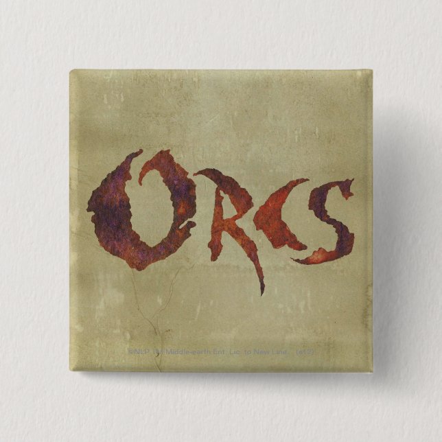 Orcs 15 Cm Square Badge (Front)
