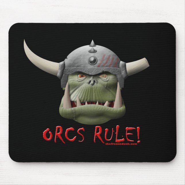 Orcs Rule! Mouse Pad (Front)