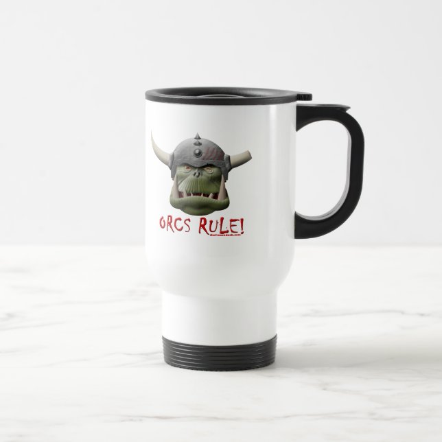 Orcs Rule! Travel Mug (Right)