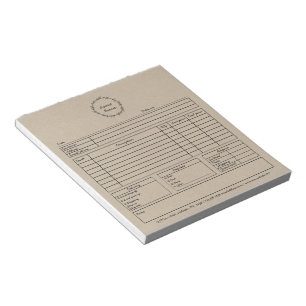 Order form rustic notepad