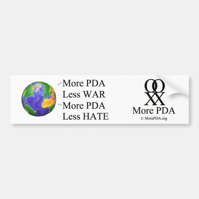 Order "More PDA Bumper Stickers" here... Sticker (Front)