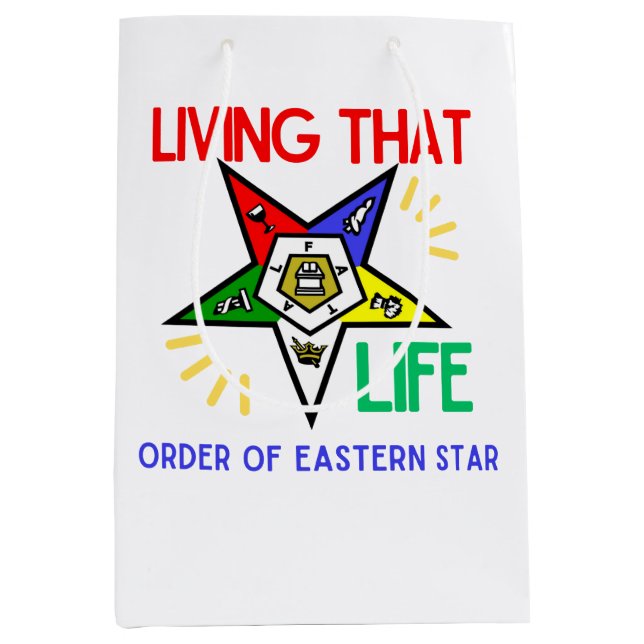 Order of Eastern Star Gift Bag for OES Sister (Front)