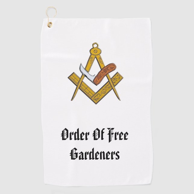 Order Of Free Gardeners Golf Towel (Front)